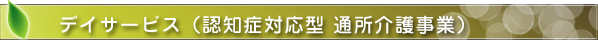 デイサービス（通所介護事業）